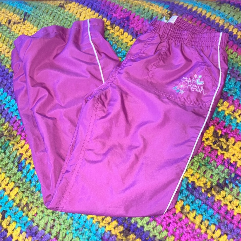 Osh Kosh size 8 Girls Pink Athletic Pants,  2 front pockets EUC